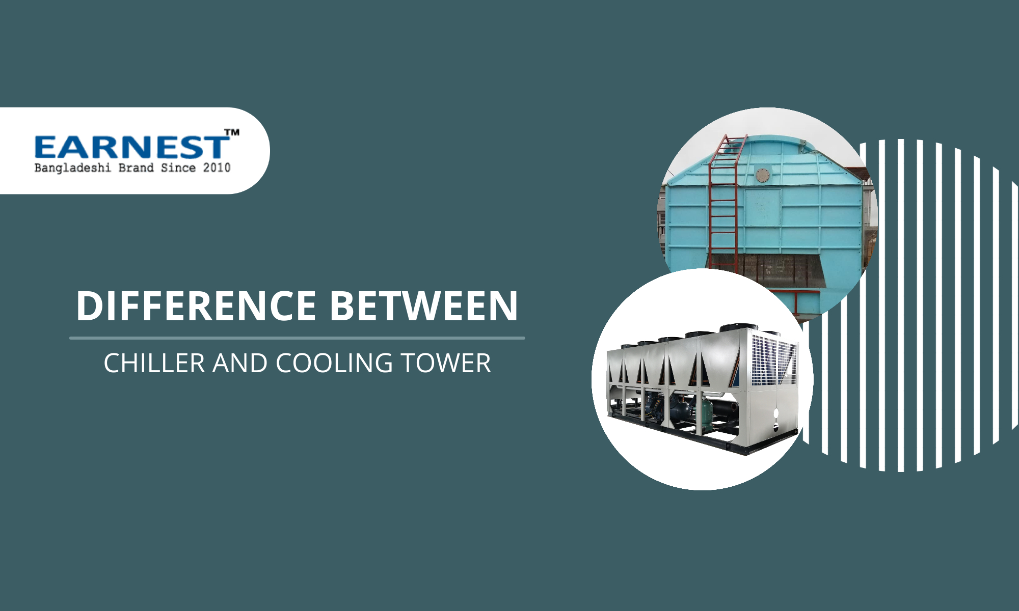 difference between a chiller and a cooling tower